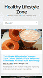 Mobile Screenshot of healthylifestylezone.com